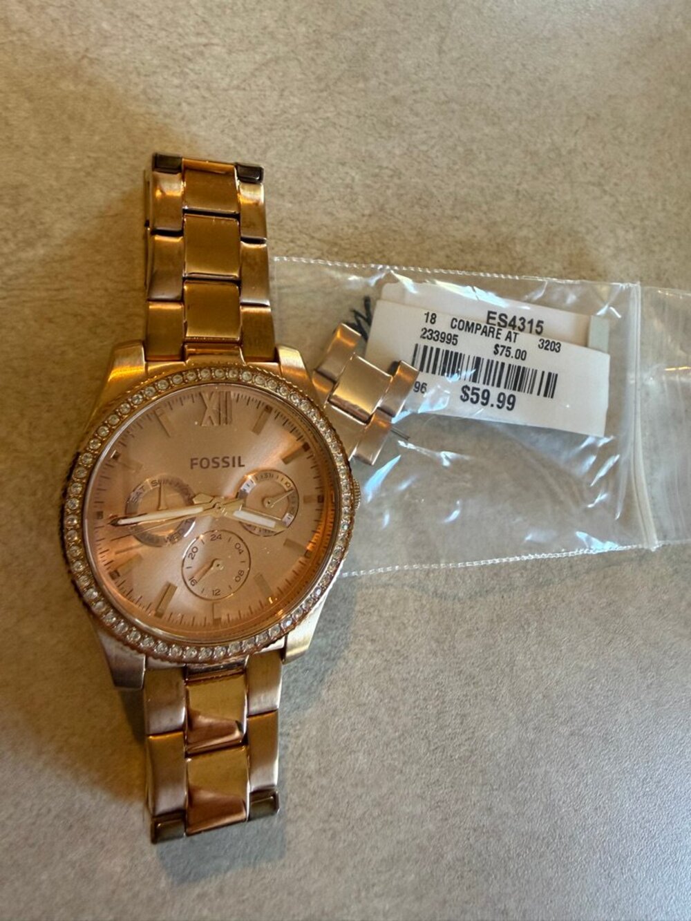 Fossil ES4315 Rose-Gold Women's Watch